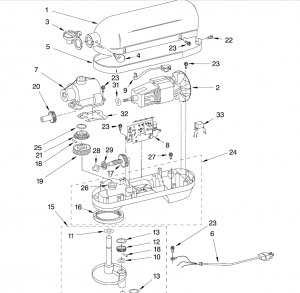Bild 1 zu Artikel KitchenAid-Ersatzteile Zahnrad Frontantrieb Hub Gear  