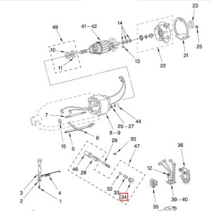 Bild 1 zu Artikel KitchenAid Kohlebürstenhalter-Kappe Nr. 34 weiß – Motorkohlen-Abdeckkappe 