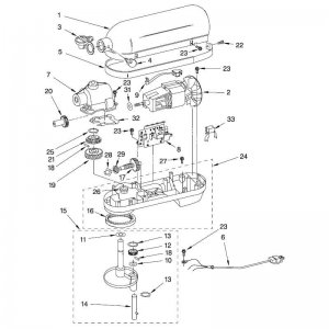 Bild 1 zu Artikel KitchenAid-Ersatzteile Planetenrührwerk (Planetary Assembly) in Weiß 