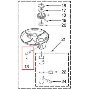 Bild 2 zu Artikel KitchenAid-Ersatzteile Langer Kerbstift Nr. 13 