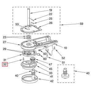 Bild 1 zu Artikel KitchenAid-Ersatzteile Schraube Nr. 32 (Internal Gear-Befestigung) 